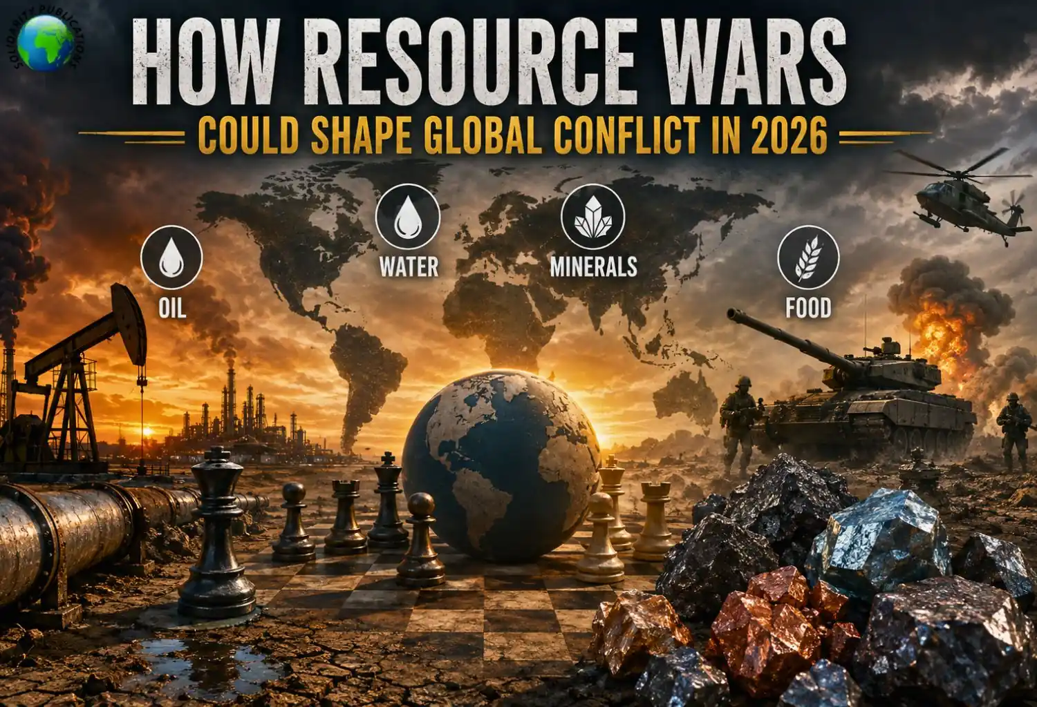 Resource wars shaping global conflict through oil, critical minerals, and resource competition in 2026