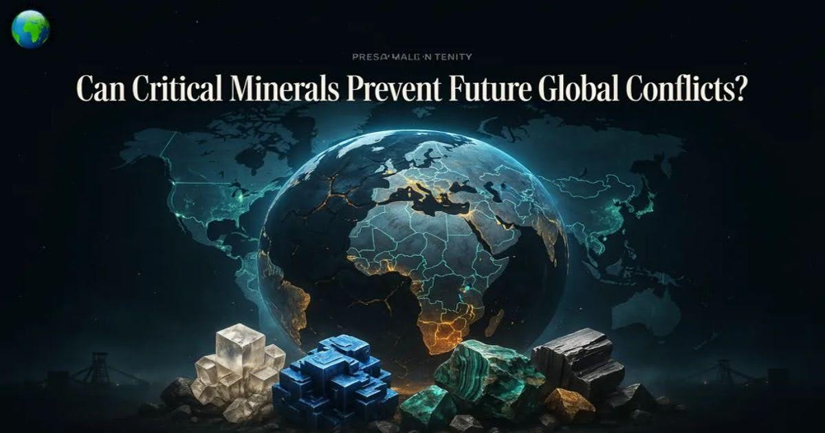 Can Critical Minerals Prevent Future Global Conflicts through responsible mining and international cooperation